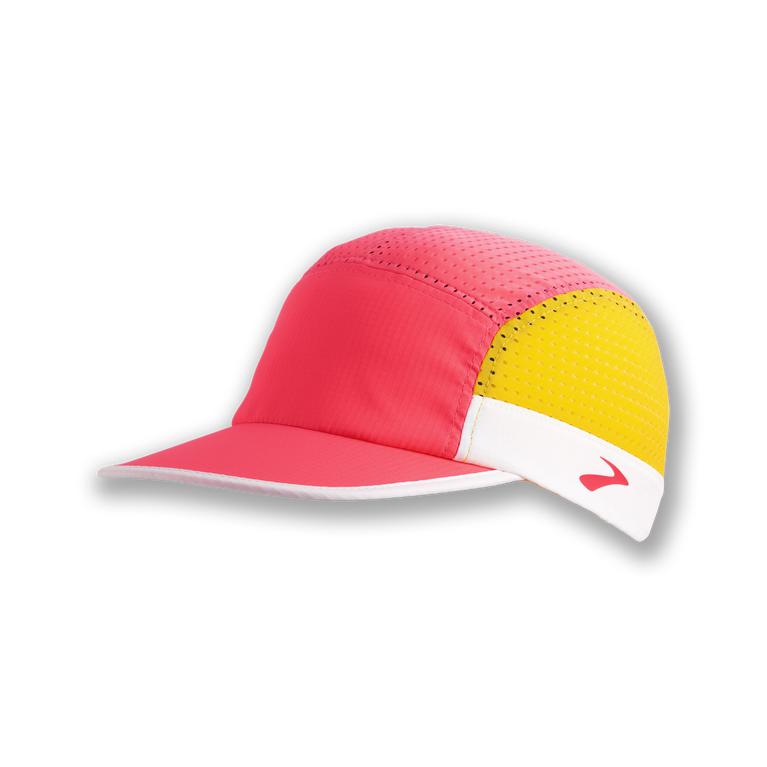 Brooks Women's Propel Mesh Running Hat - Fluoro Pink/Tangerine/White (WRZN96430)